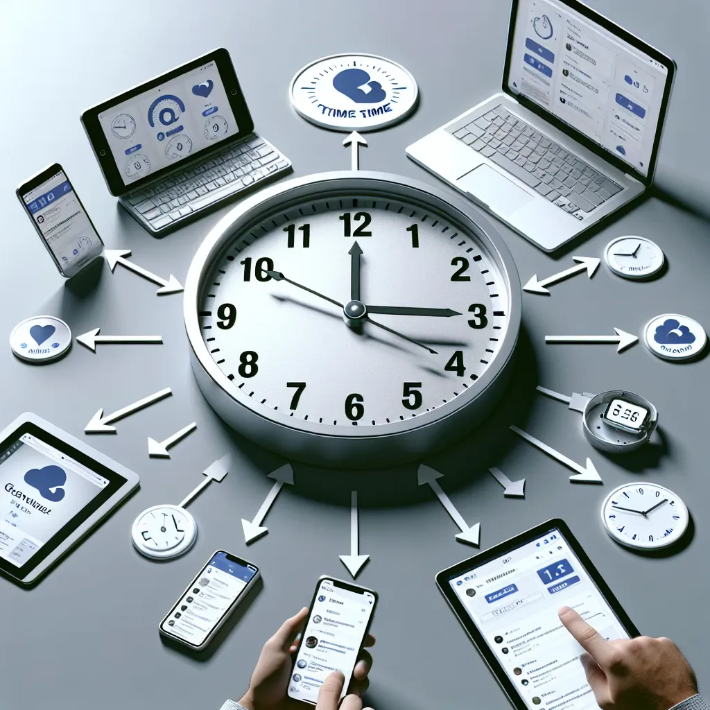 "Gráfico ilustrativo mostrando os melhores horários para postar no Instagram e Facebook, destacando o aumento de engajamento em diferentes dias da semana e horários."